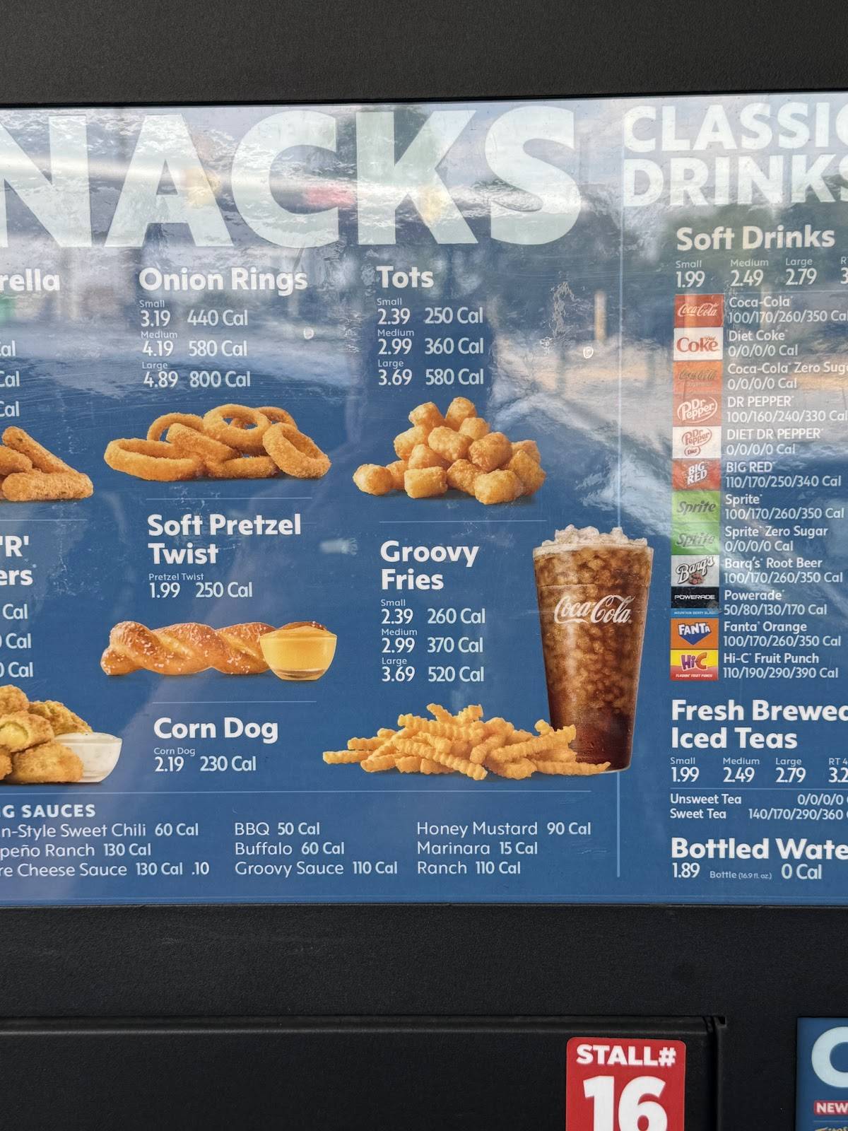 Sonic Drive-In меню