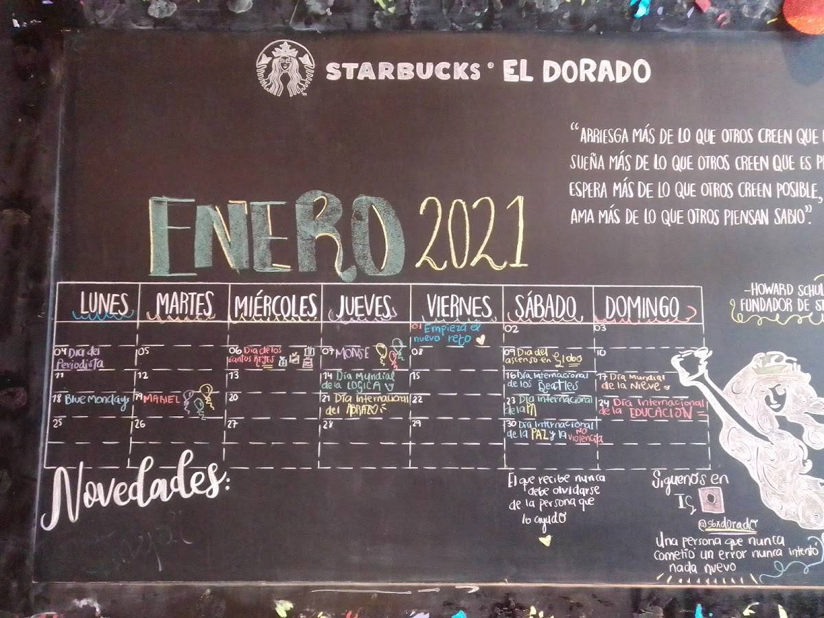 Starbucks El Dorado Veracruz меню