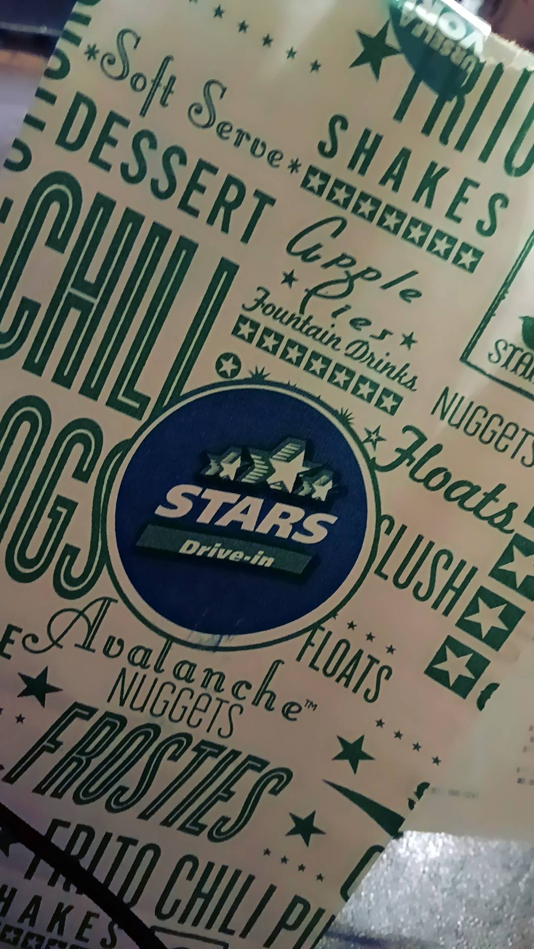 Stars Drive-in меню