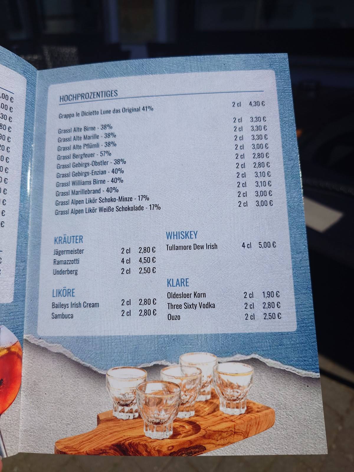 Strandrestaurant Hasselberg меню