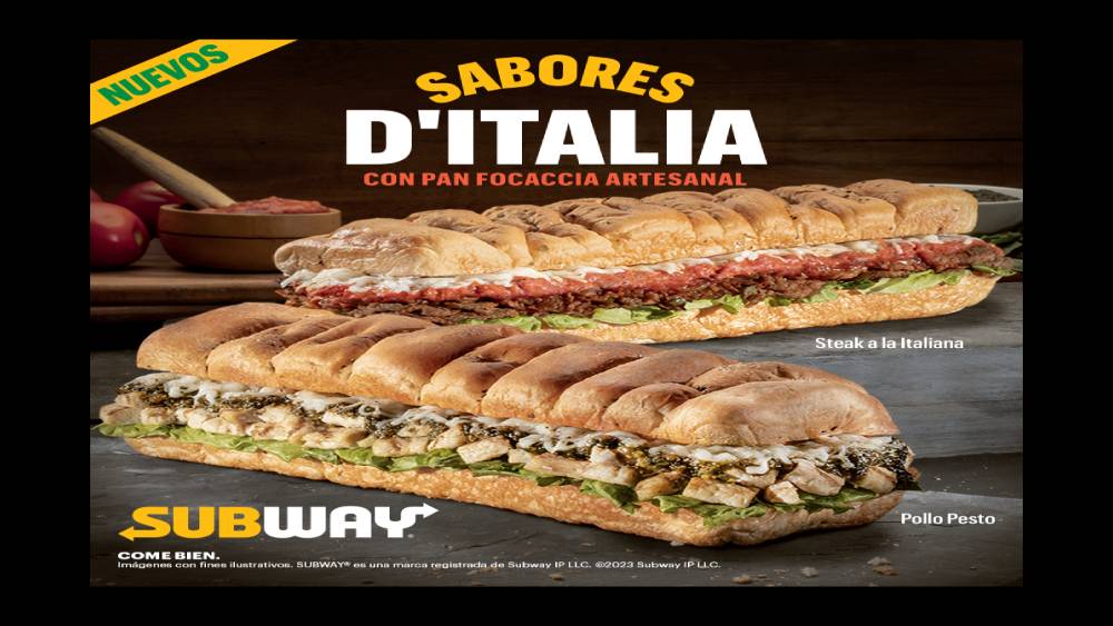 Subway меню