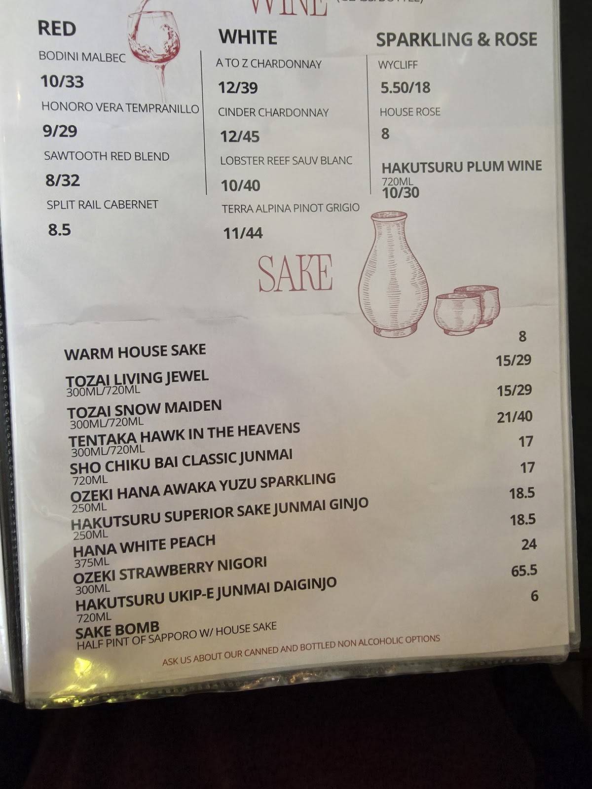 Sushi Shack меню