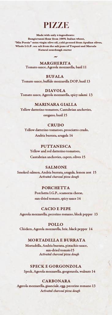 THE LOFT Colazione, Brunch & Pizza Dinner vicino San Pietro меню