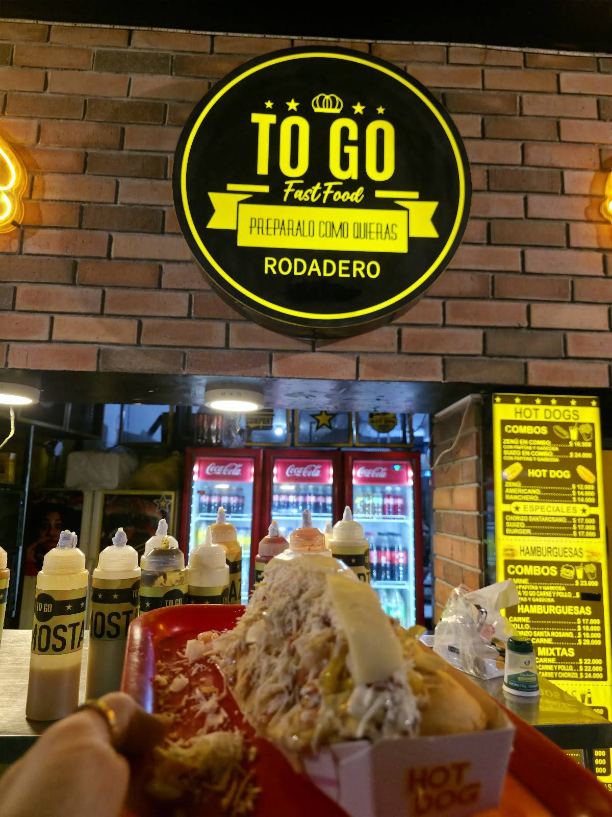 TOGO RODADERO GEÑA меню