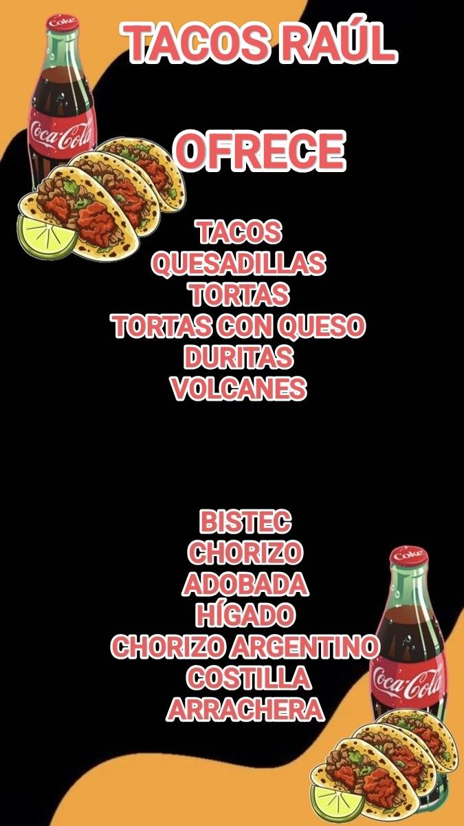 Tacos Raúl меню
