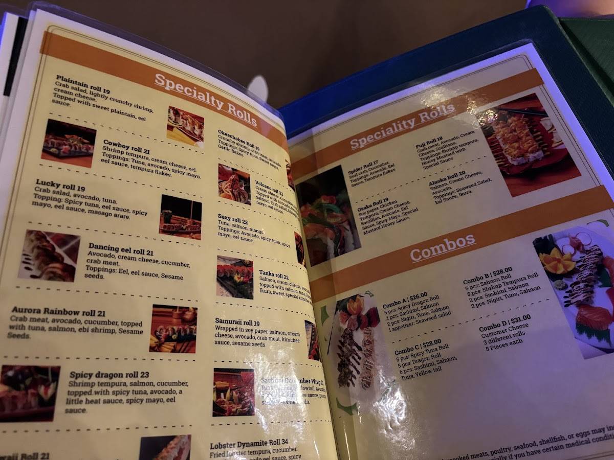 Tanka Modern Asian Cuisine меню