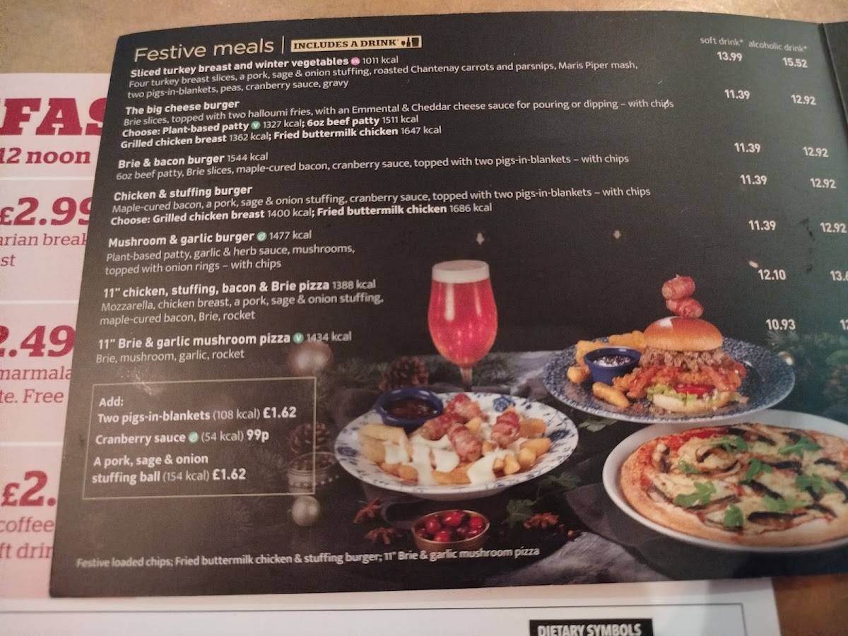 The Chevalier Inn - JD Wetherspoon меню