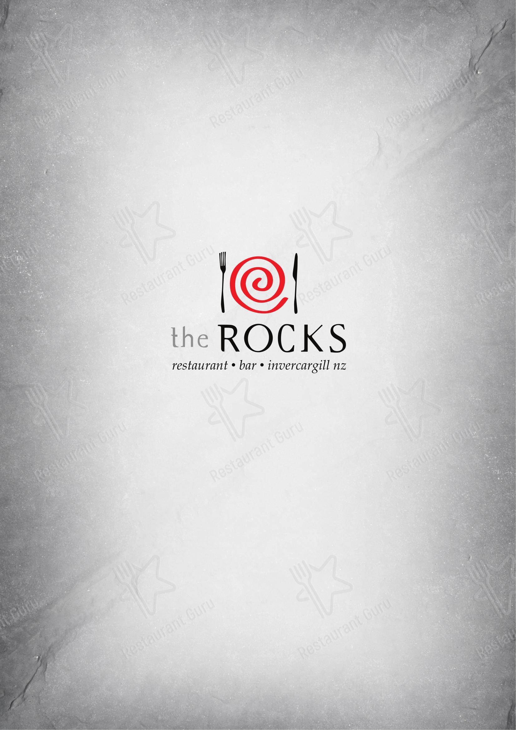 Меню паба и бара The Rocks Cafe & Shop 5 - 菜单