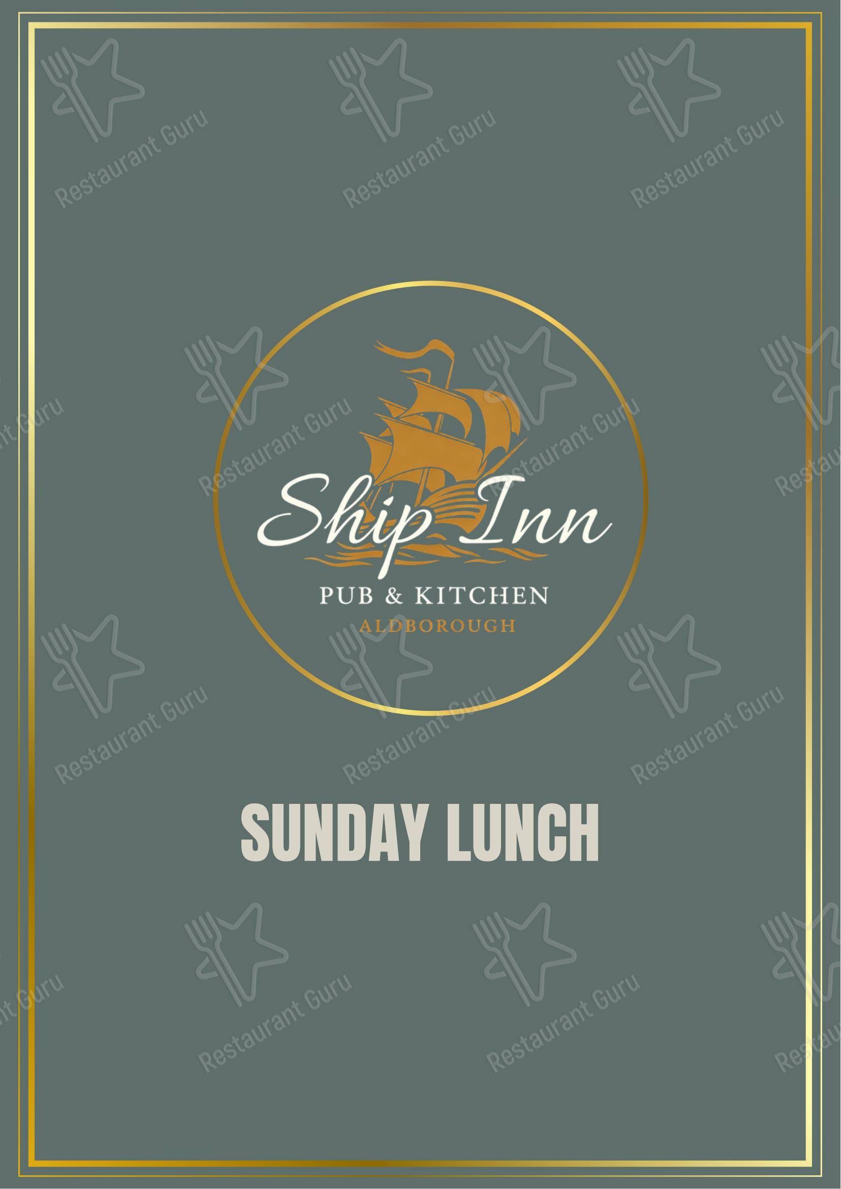 The Ship Inn - Aldborough в Олдборо - Коктейльная карта