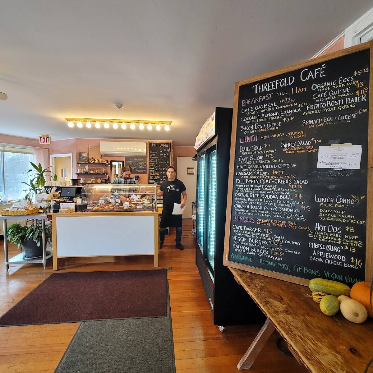 Threefold Café меню