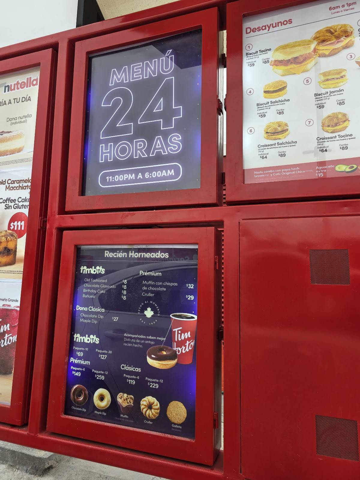Tim Hortons Santa Rosa меню