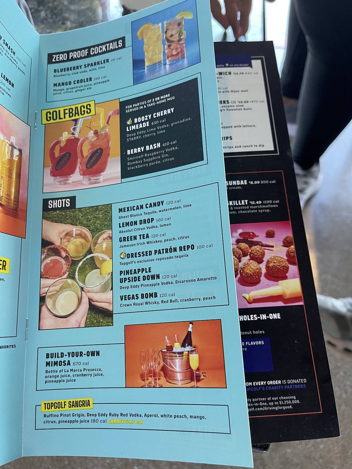 Topgolf Allen меню