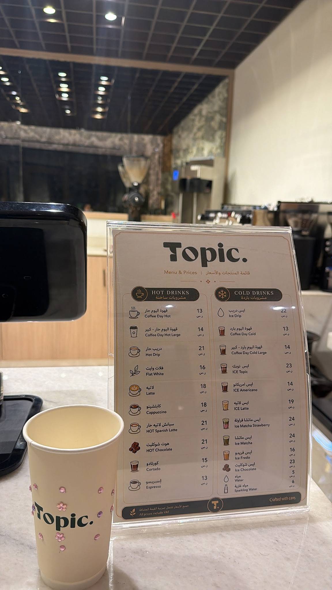 Topic меню