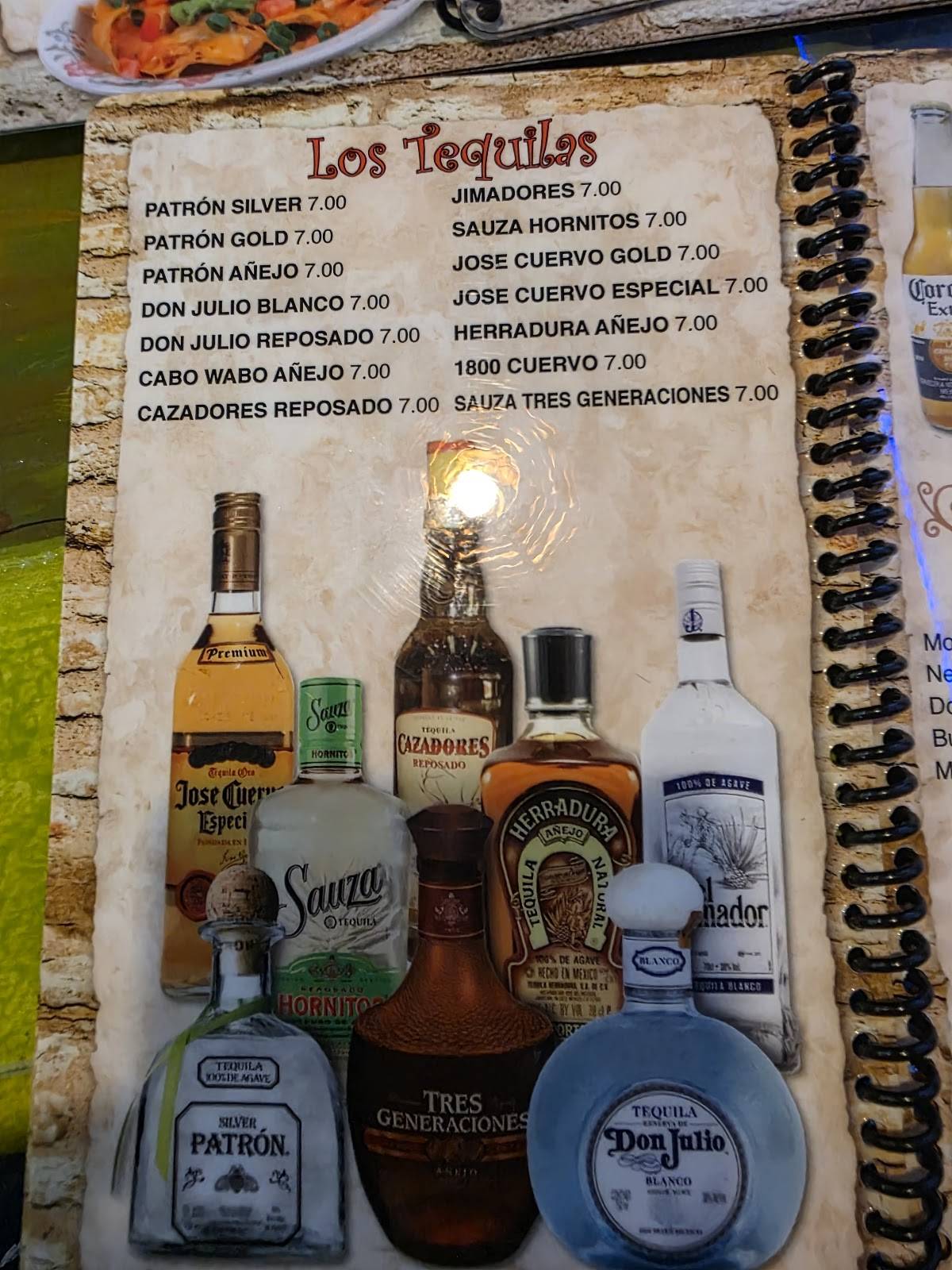 Torero's Mexican Restaurant меню
