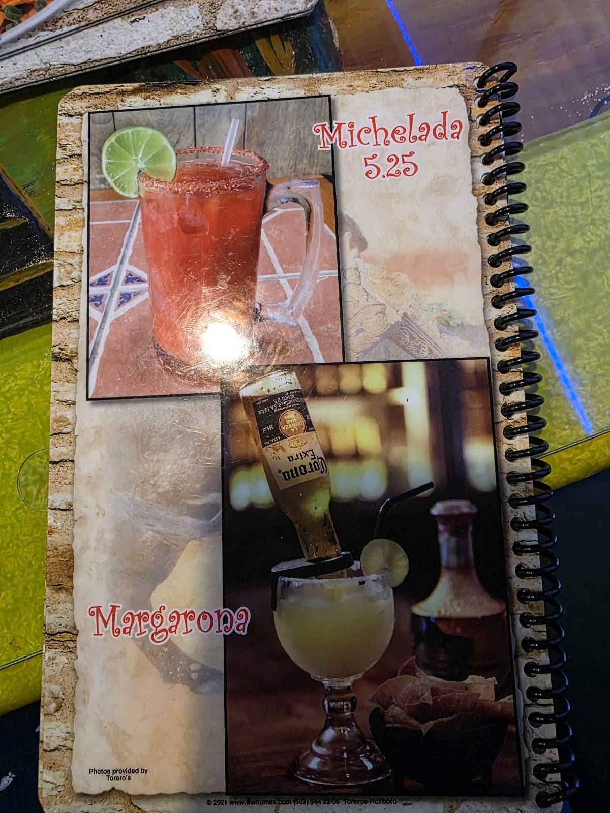 Torero's Mexican Restaurant меню