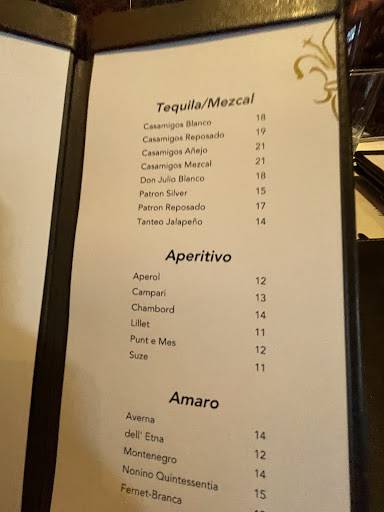 Toscano меню