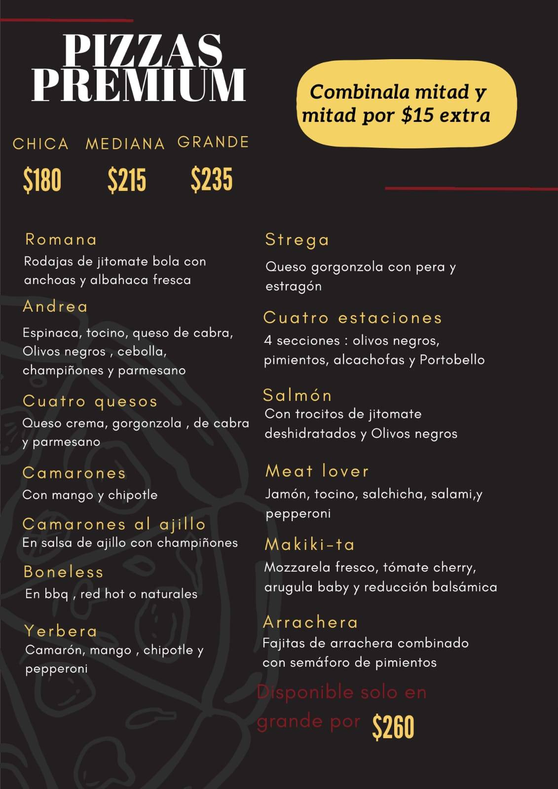 Trattoria y Pizzería Moroder меню