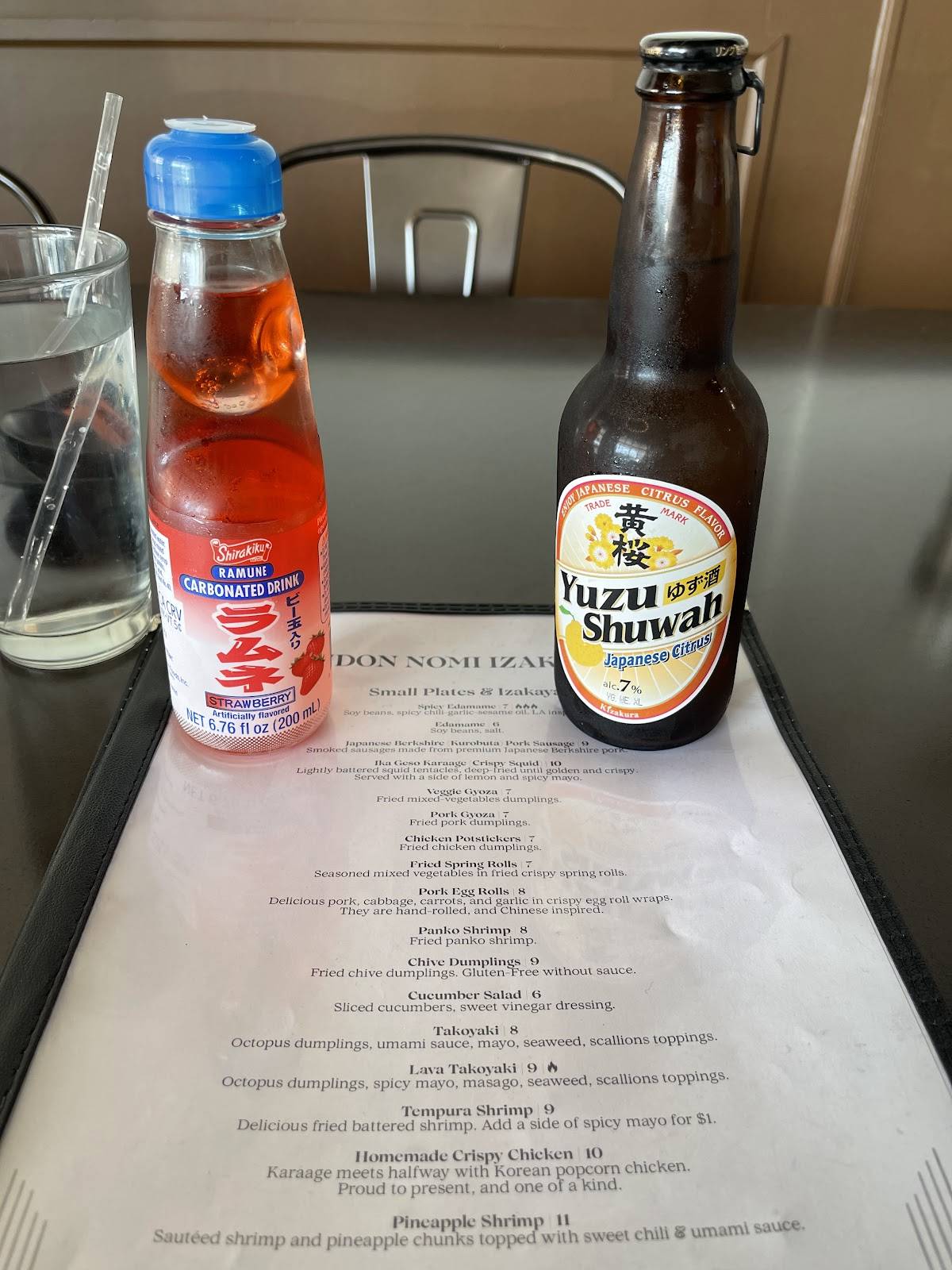 UDON NOMI IZAKAYA меню