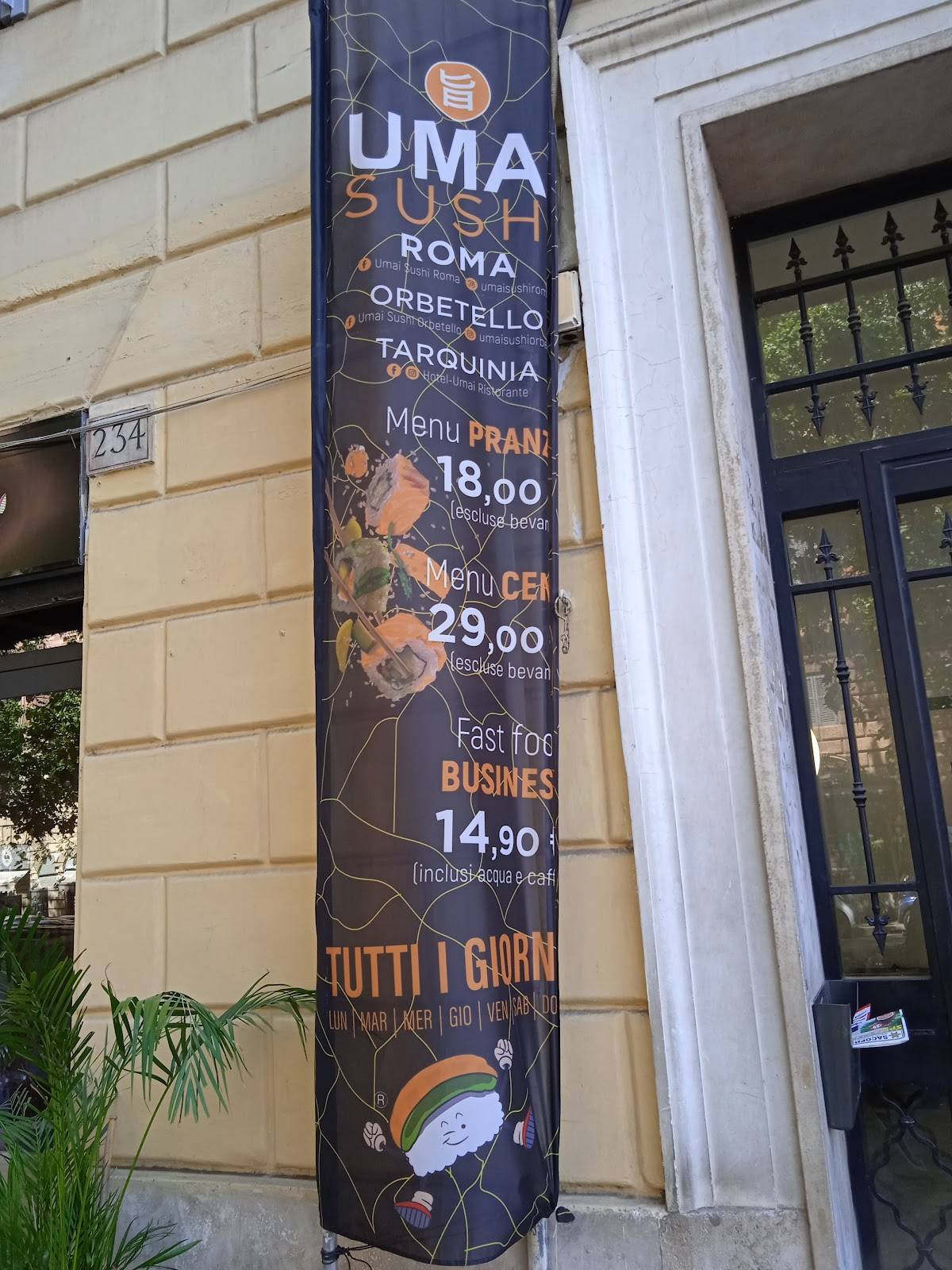 UMAI SUSHI ROMA меню