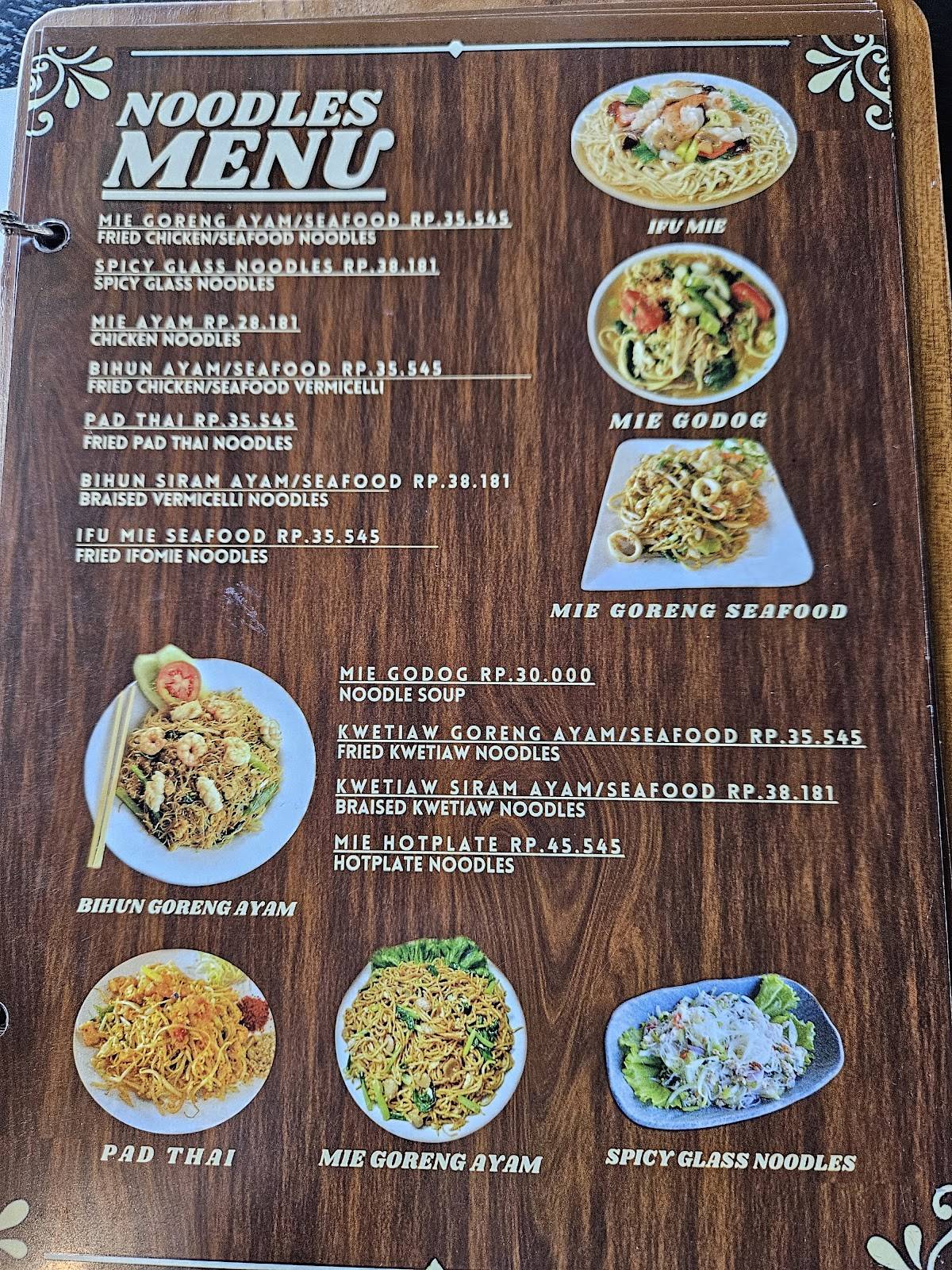 Ultimo Kitchen меню