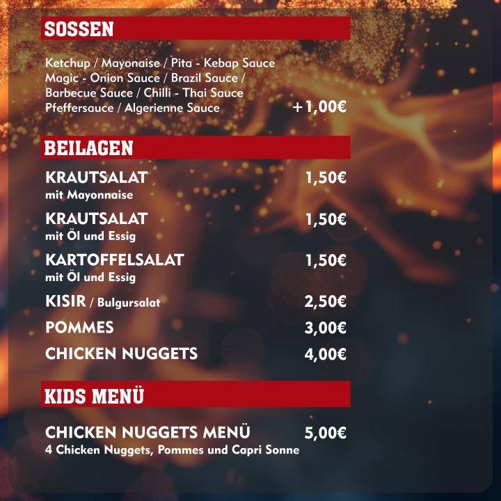 Usta Streetfood Rheinfelden меню