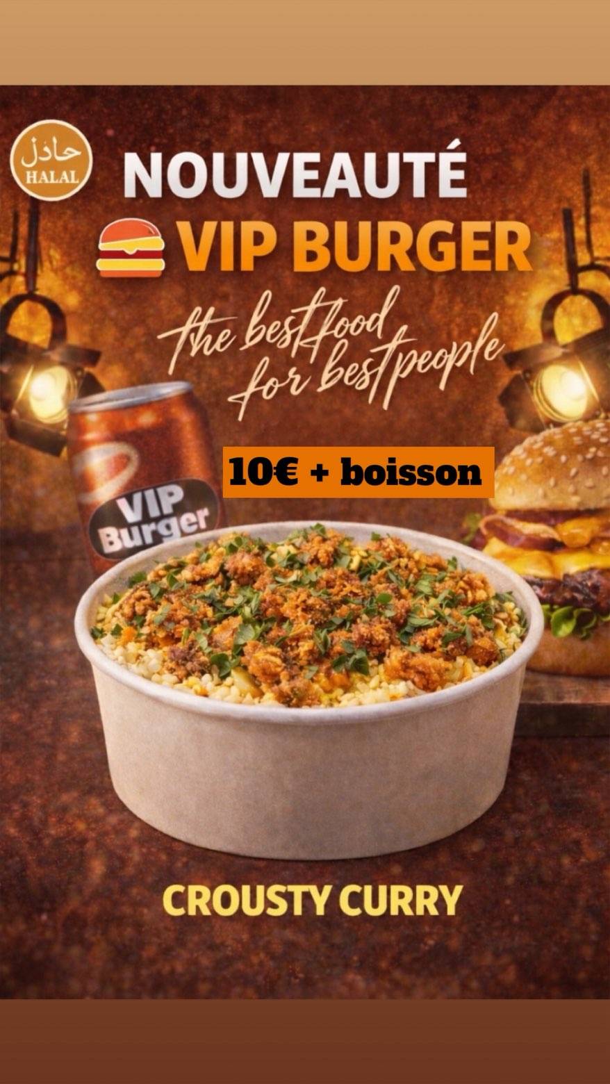VIP BURGER меню