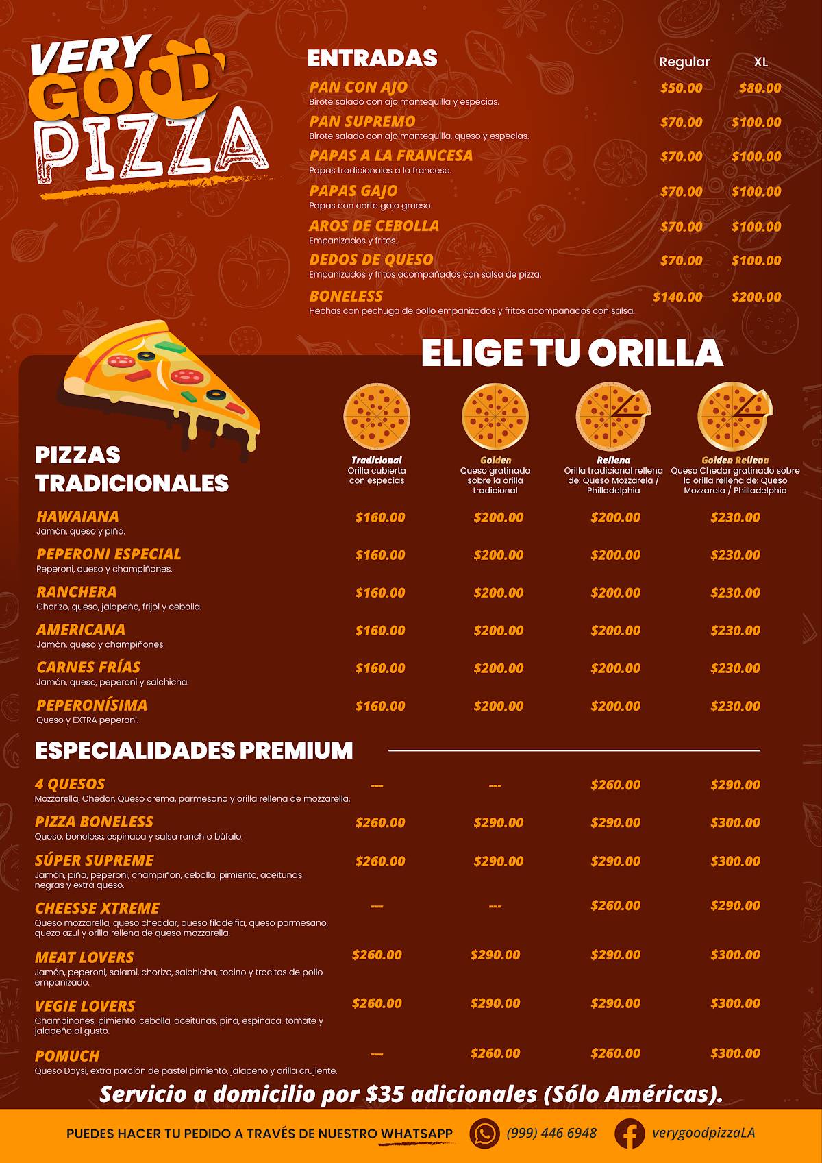 Very Good Pizza меню