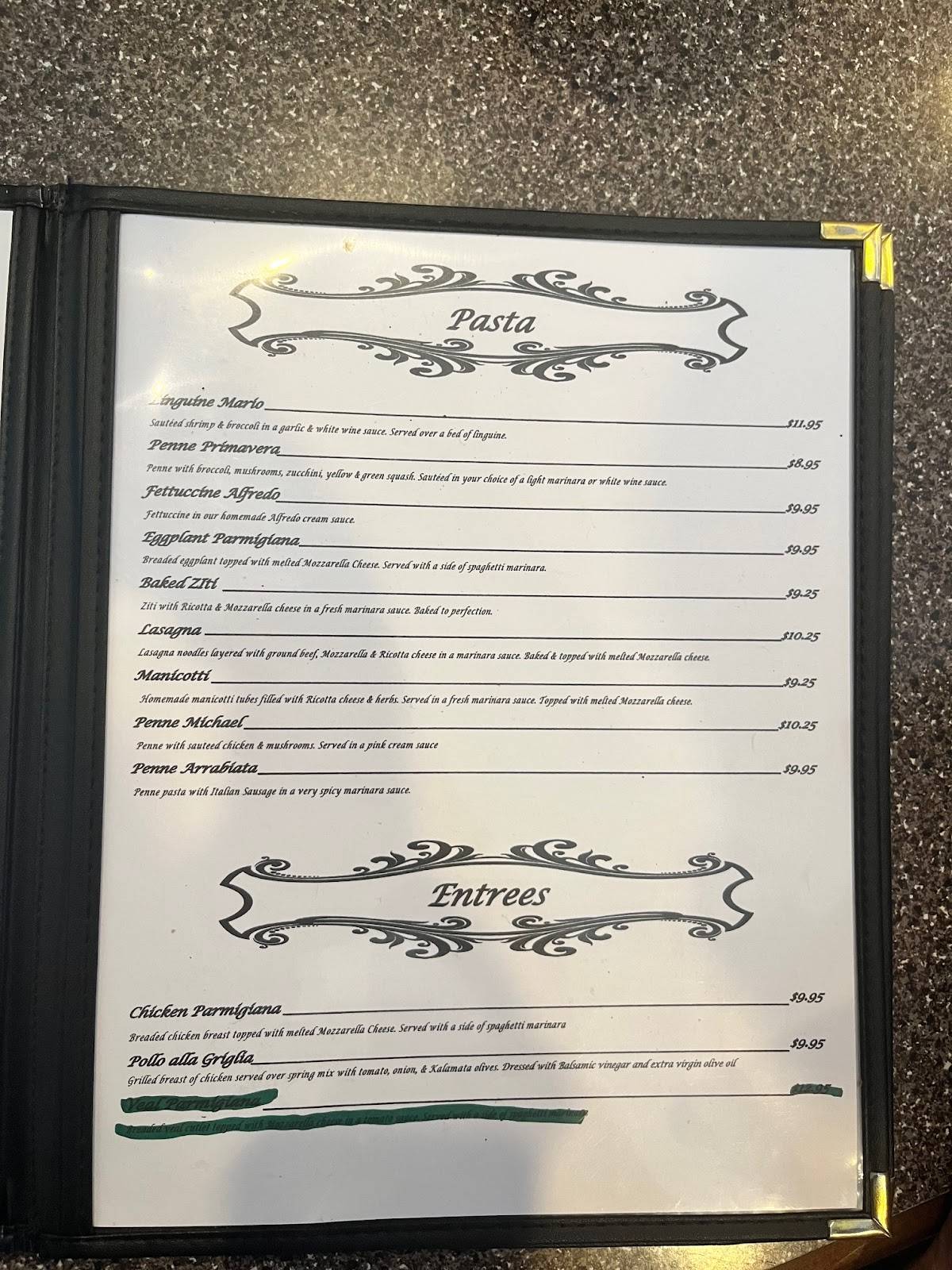 Vic's Italian Restaurant & Pizzeria меню