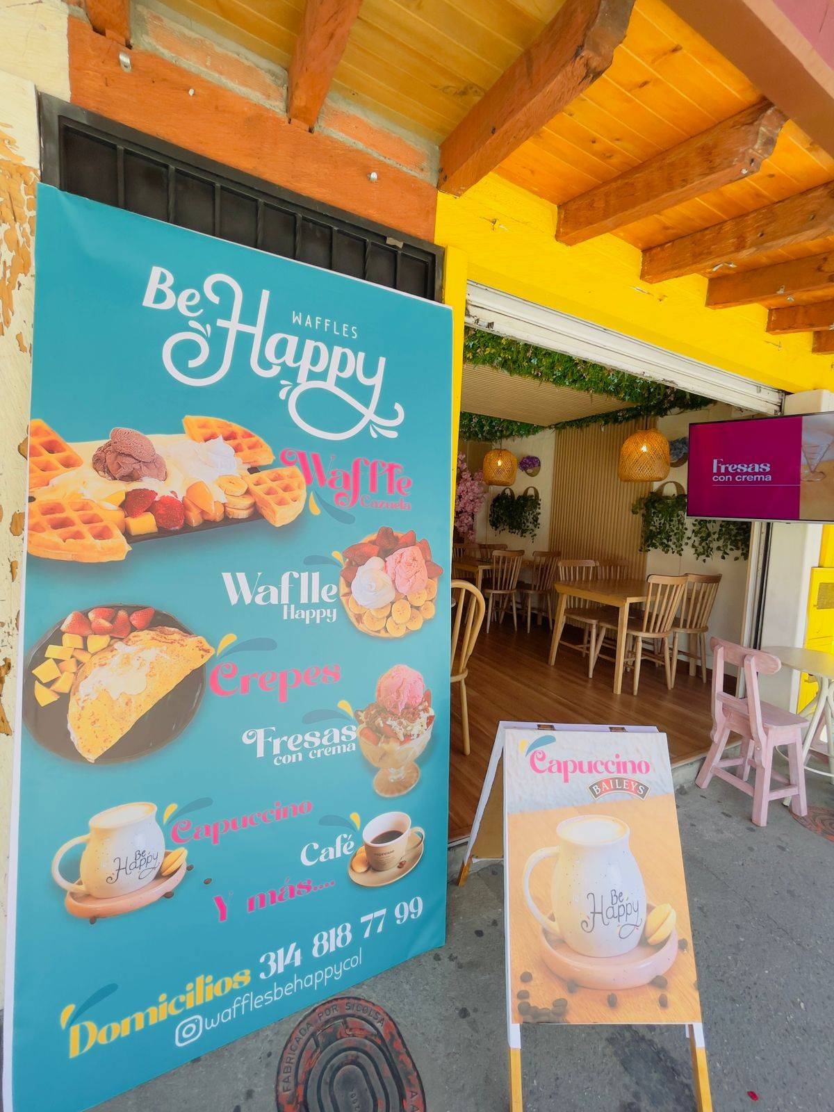 Waffles Be Happy меню