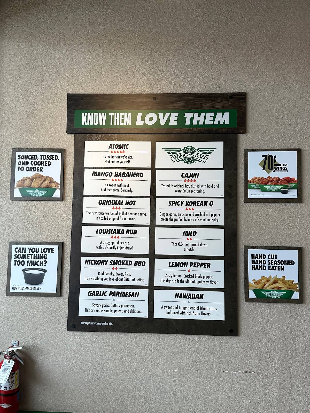 Wingstop меню