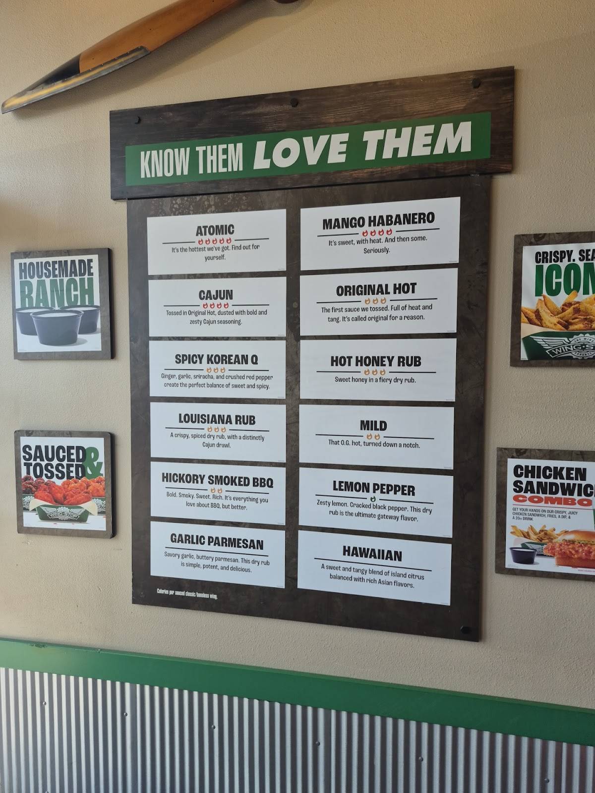 Wingstop меню