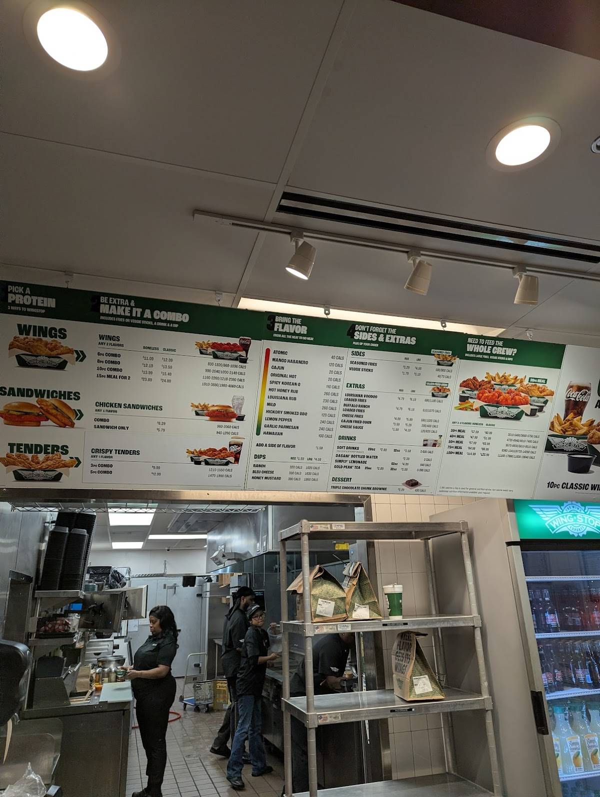 Wingstop меню