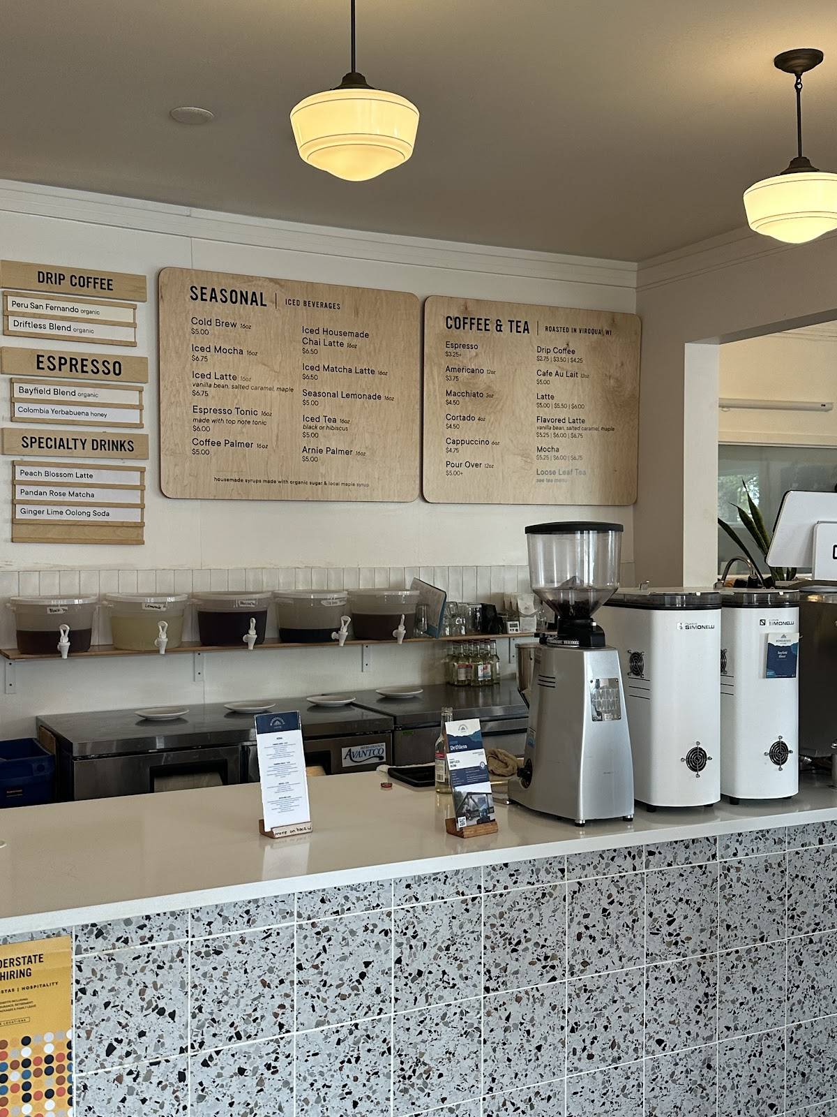 Wonderstate Coffee - Bayfield меню
