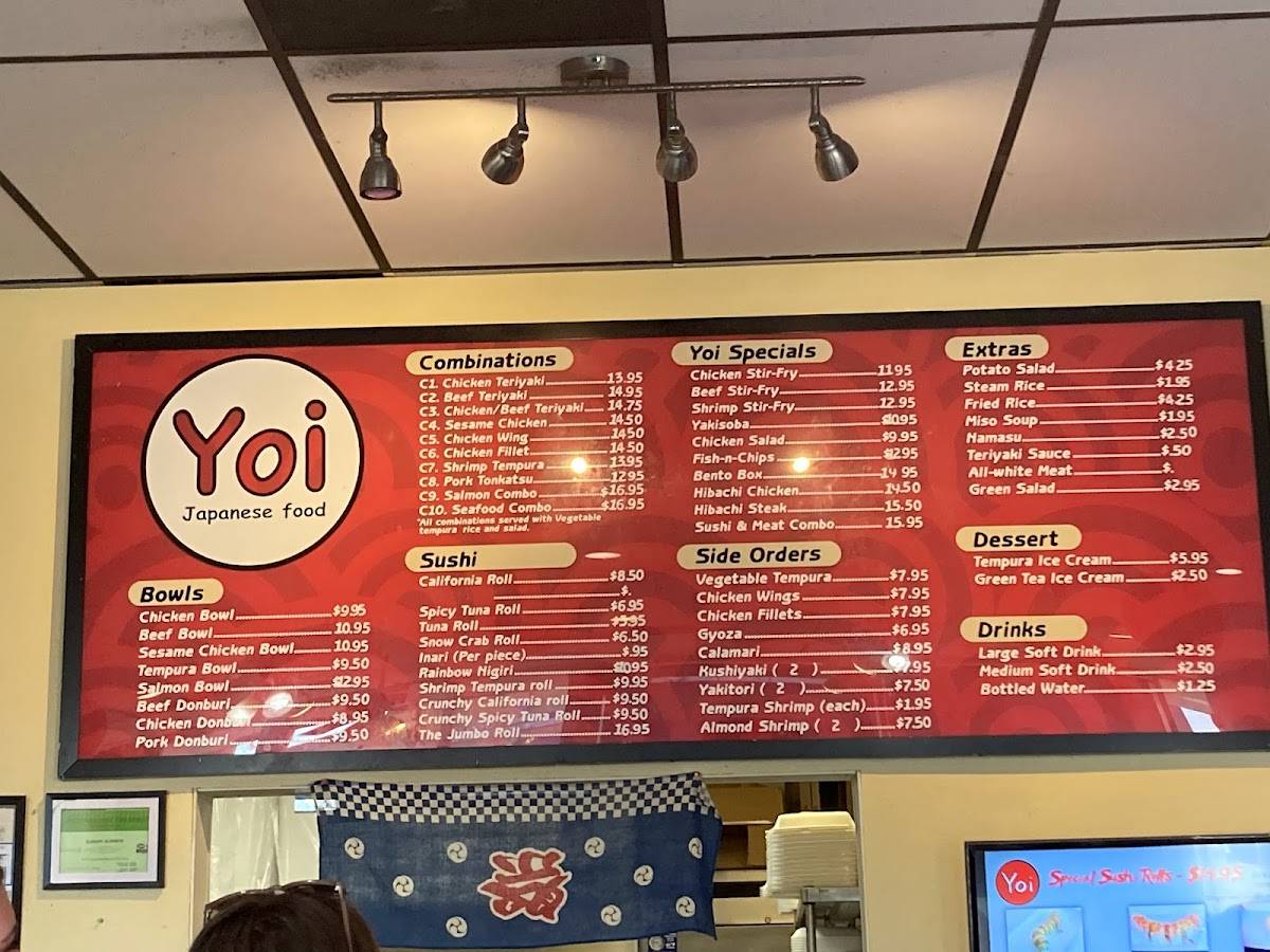 Yoi Japanese Food меню