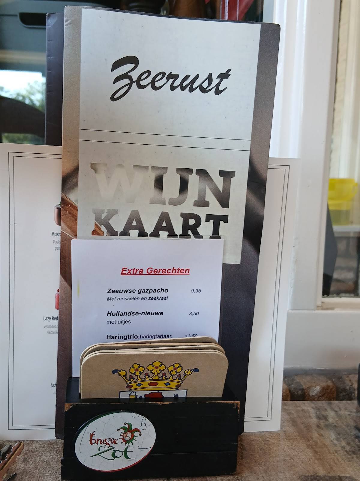 Zeerust меню