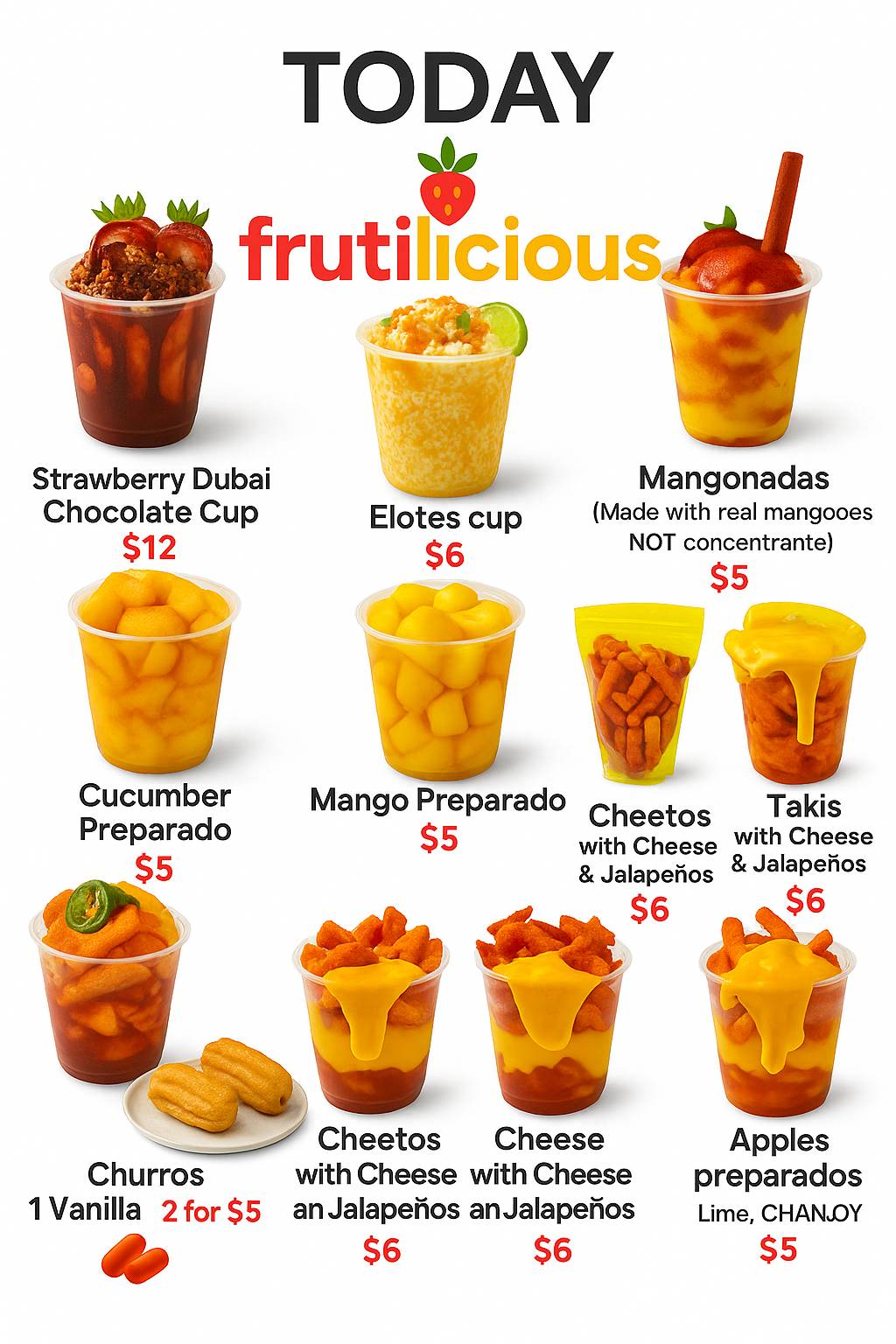 frutilicious меню