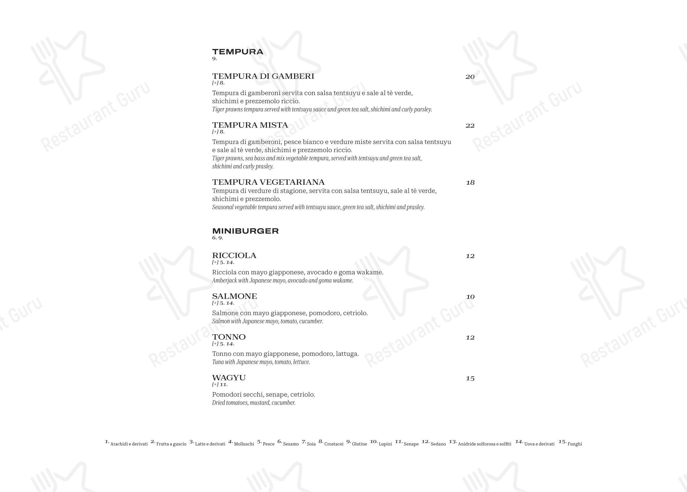 Меню ресторана Finger's Restaurant Rome - Меню напитков