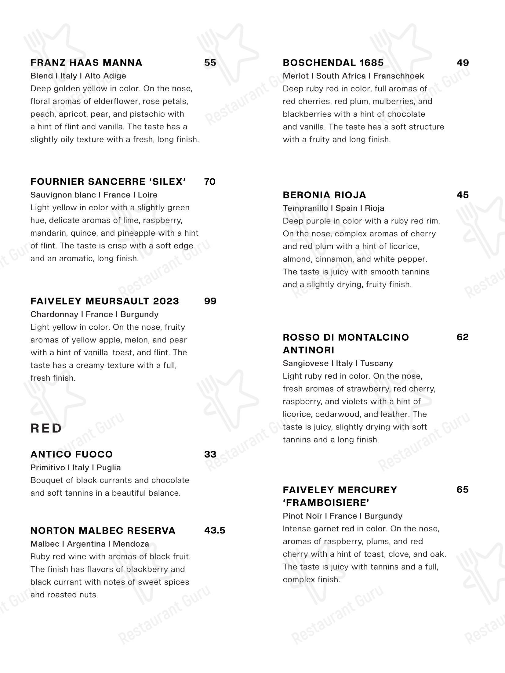 Меню ресторана Pintx Izakaya Bar - Меню напитков