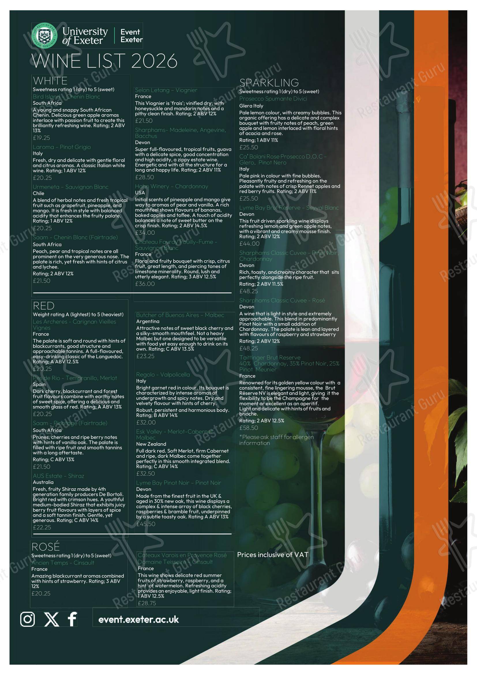 Breakfast Menu Reed Hall