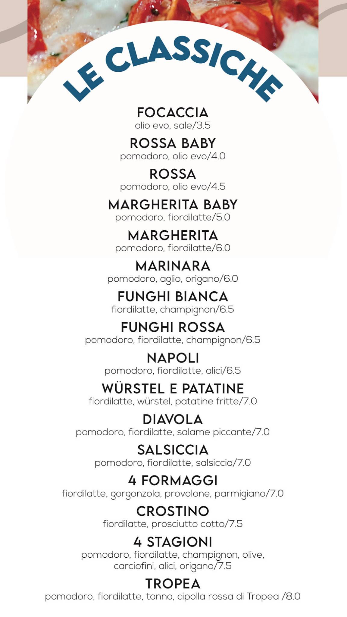 Aroma Pizza e Sfizi меню