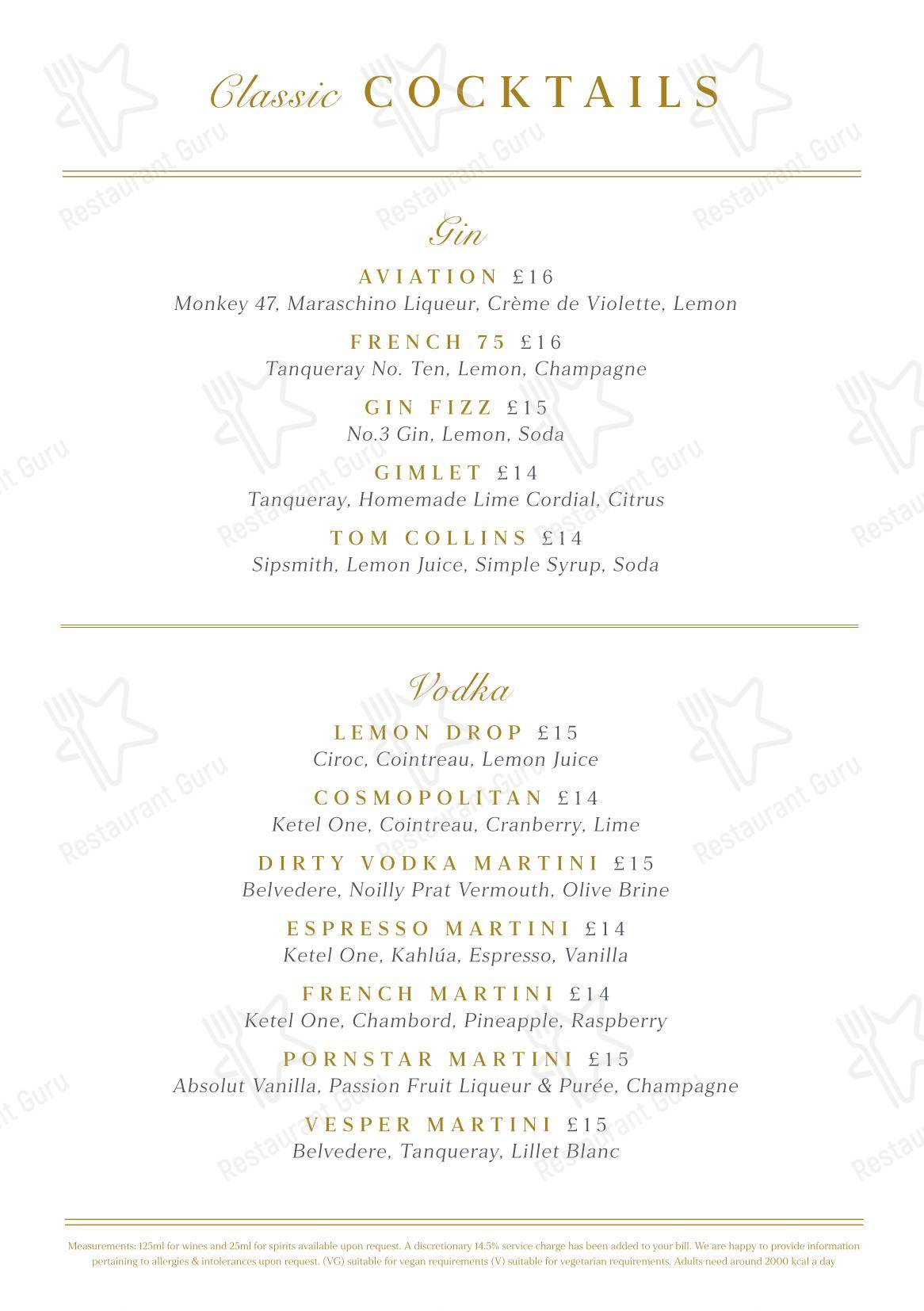 Fiume в Лондоне - Catering Menu