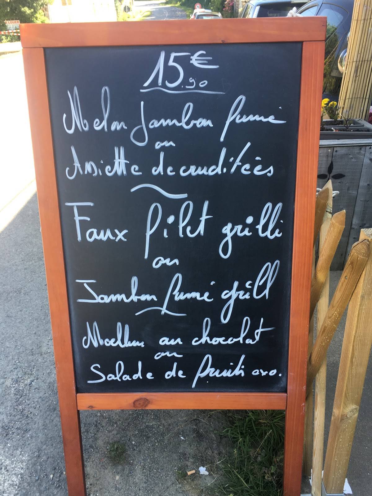restaurant La Charmille меню