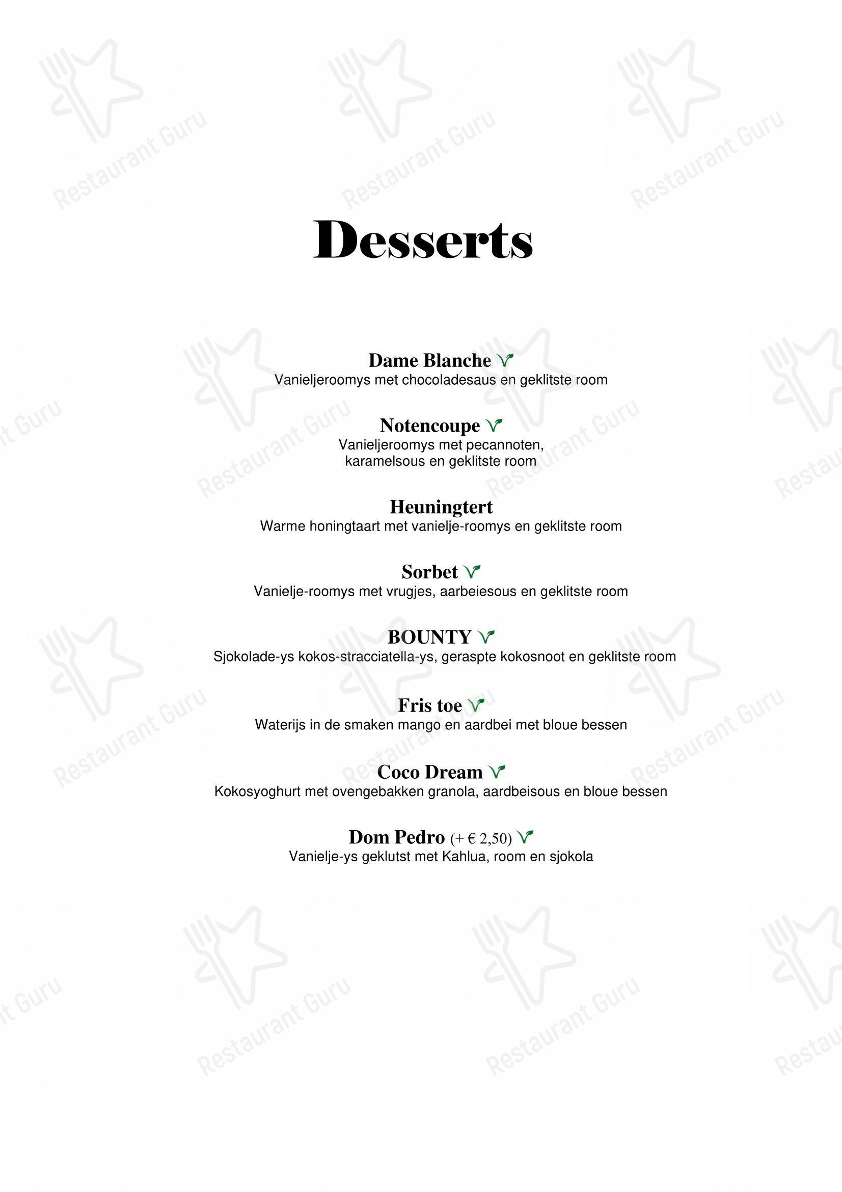 Restaurant AAP в Alphen - Крафт меню