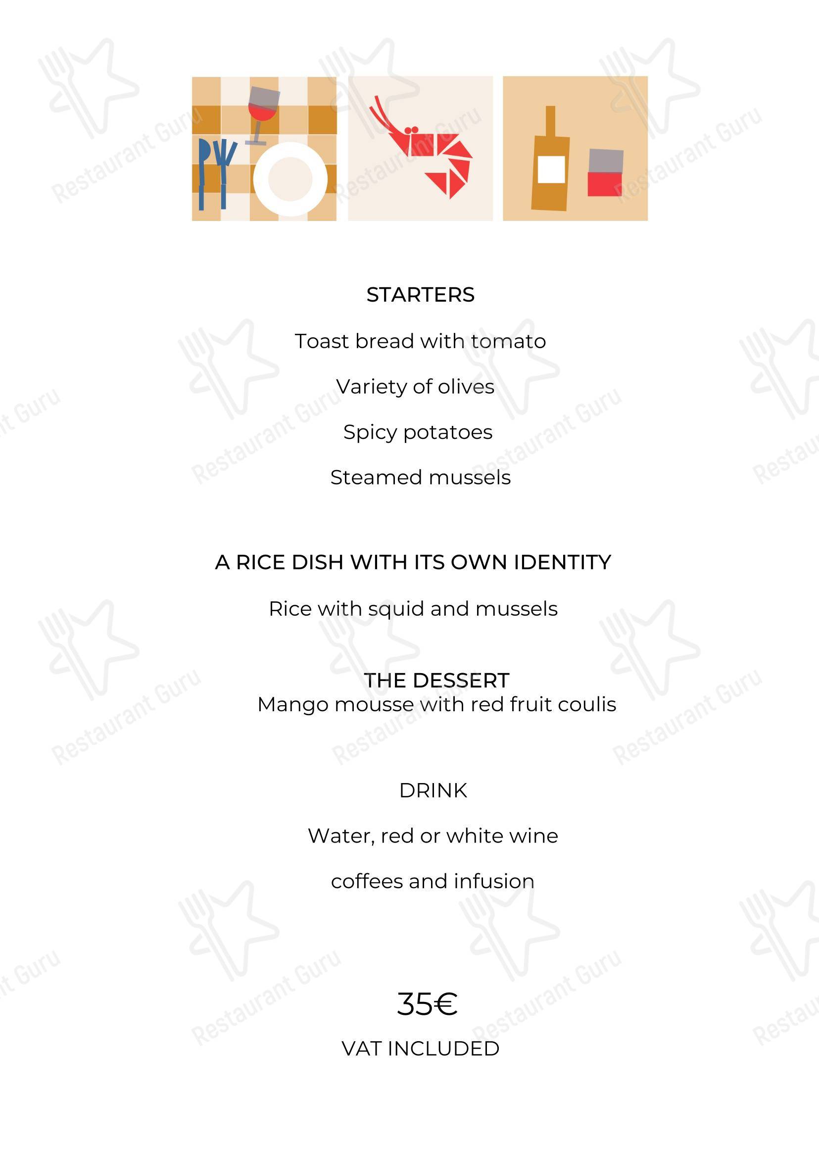 Меню ресторана Restaurant Can Ros - Меню напитков