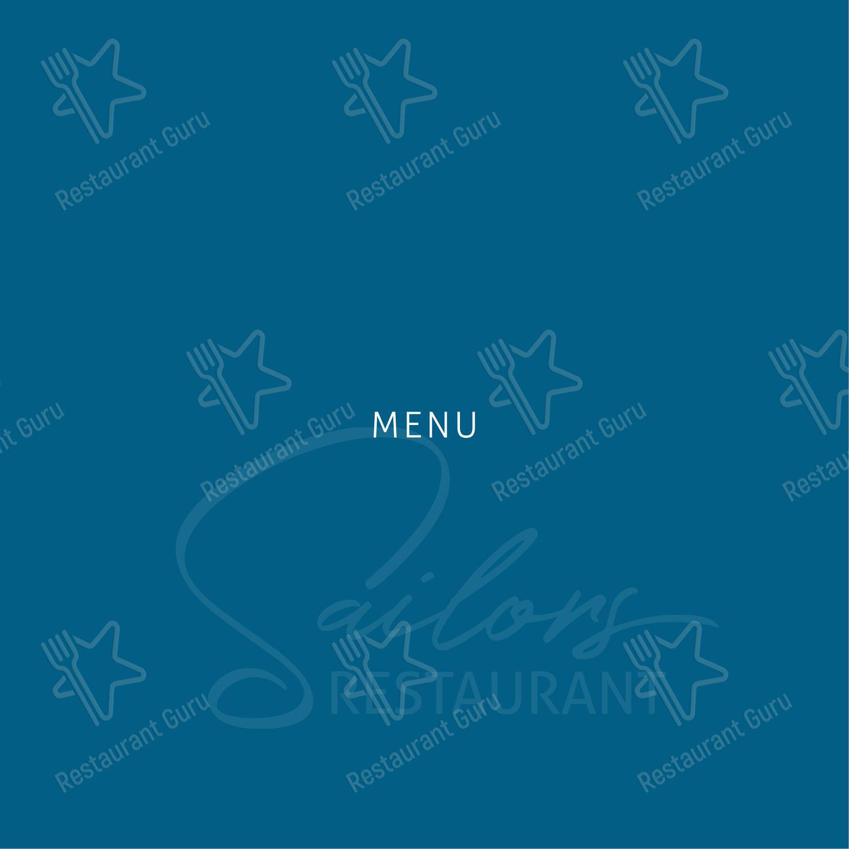 Sailors Restaurant в Камольи - Меню