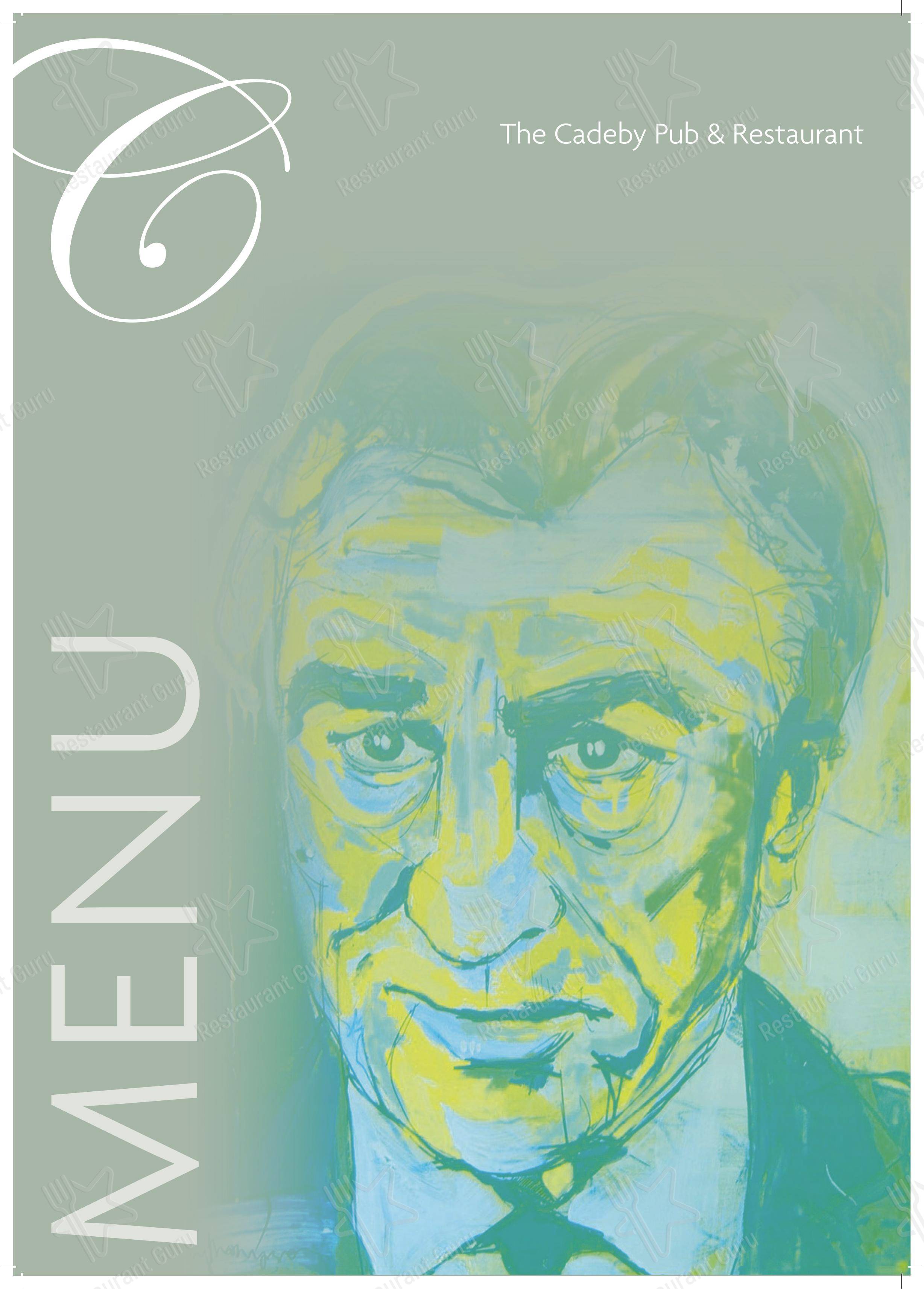 Меню напитков ресторана The Cadeby Pub & Restaurant в Донкастере