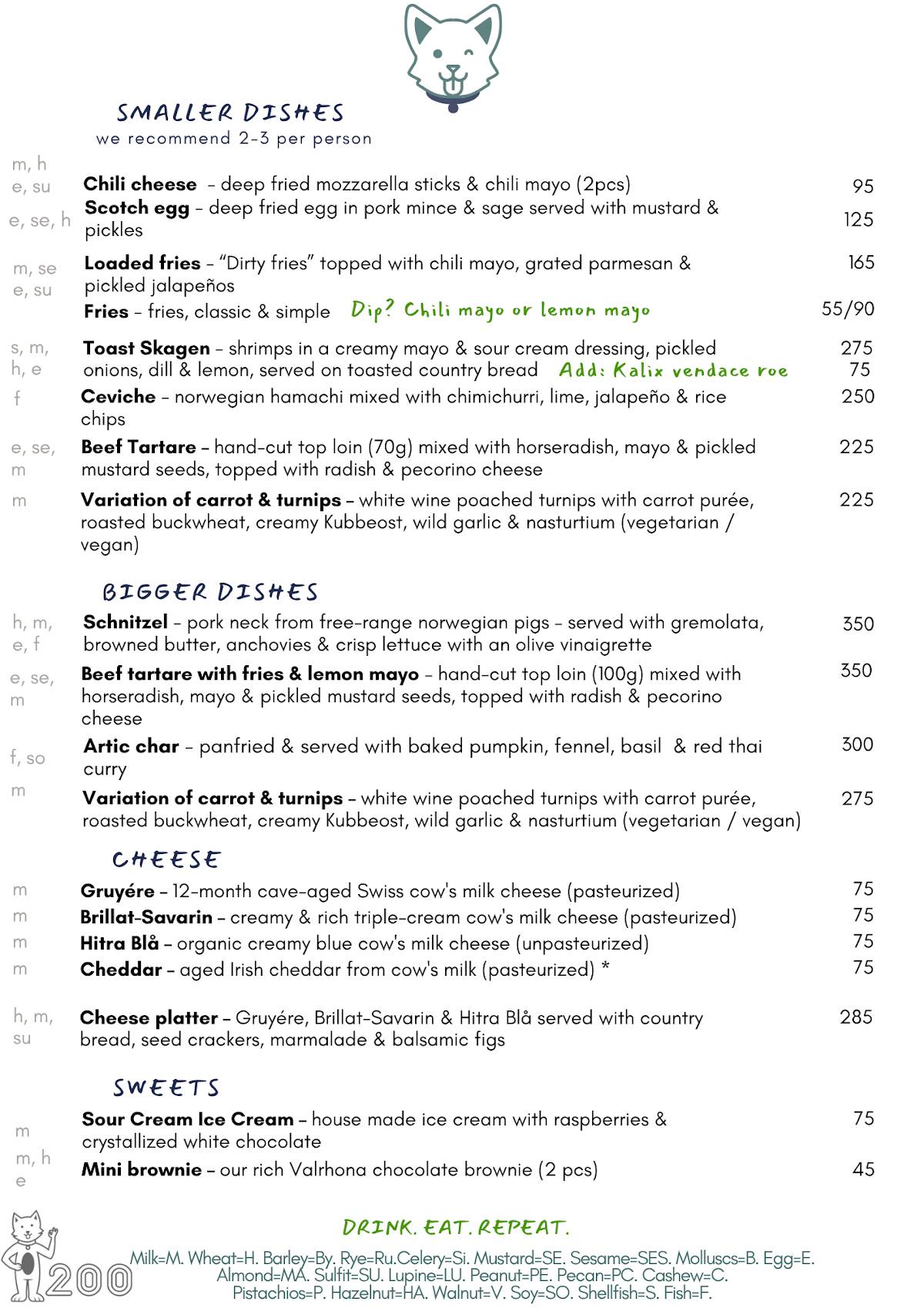 200 Gastrobar меню