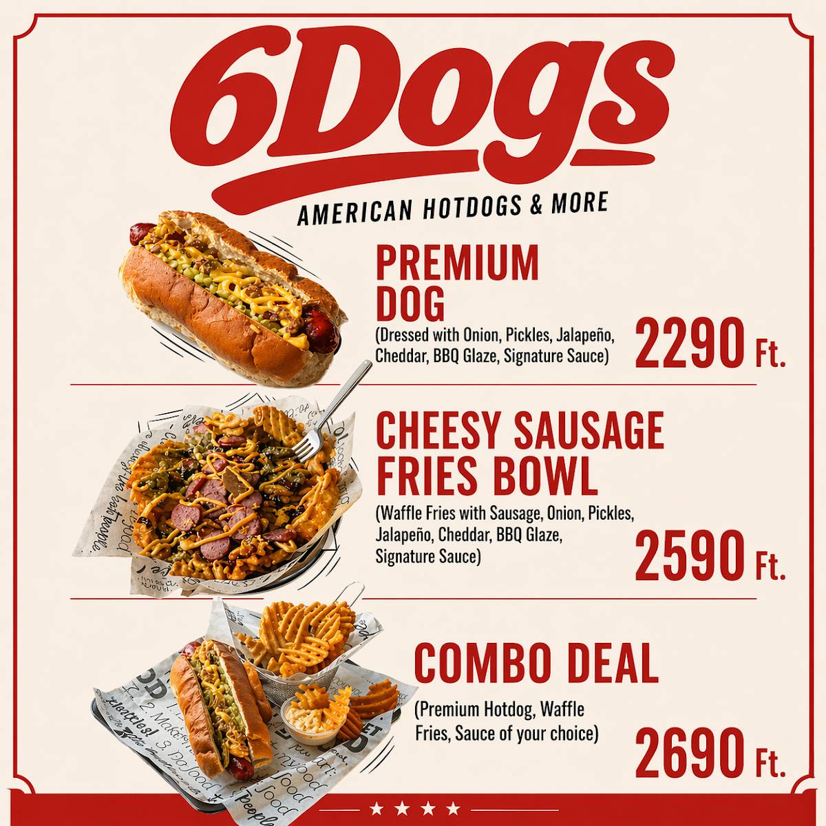 6DOGS меню