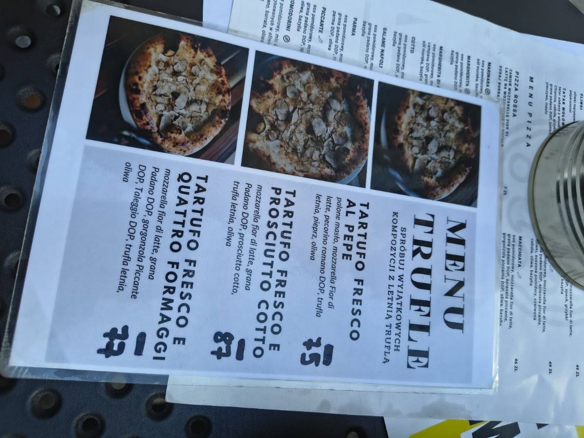 ALE DYM Dom Pizzy i Wina меню