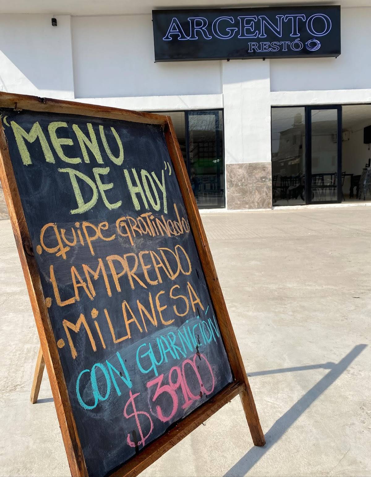 ARGENTO RESTO меню